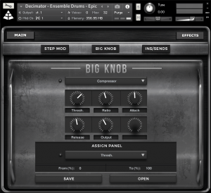decimator drums big knob