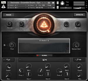 decimator drums interface