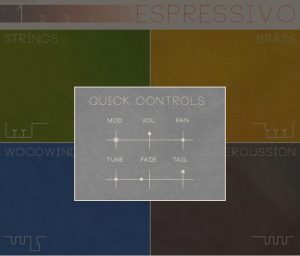 quick controls of Sonokinetic Espressivo