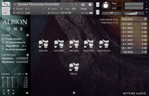 spitfire albion one darwin percussion