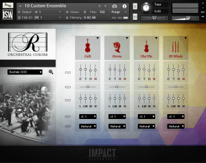 impact soundworks rhapsody orchestral colors interface