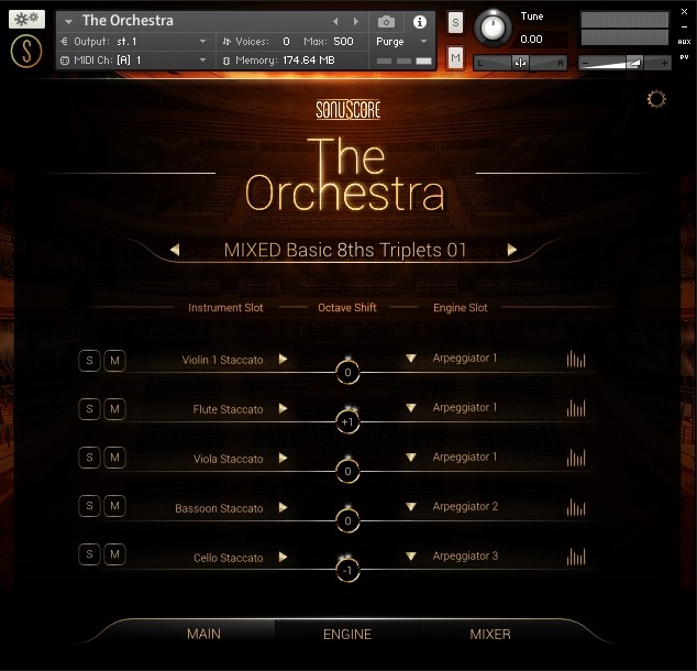 sonuscore the orchestra main interface