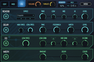 uvi meteor rise hit engine FX tab