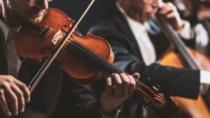 orchestra playing film music